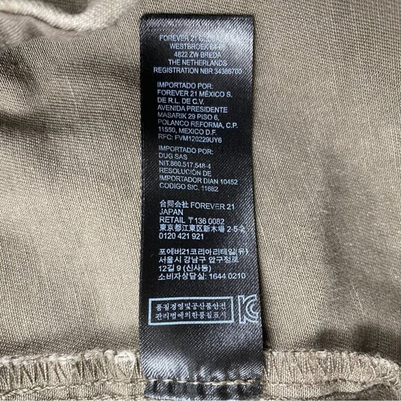 Love 21 Women's Military Field Jacket Small Tribal Embroidered Aztek Tie-Waist - Picture 9 of 16